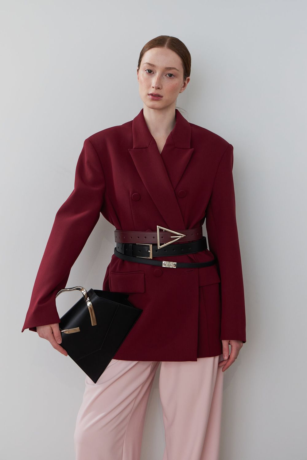 ТОНКИЙ РЕМЕНЬ С ЗАМОЧКОМ BLACK|NUDE