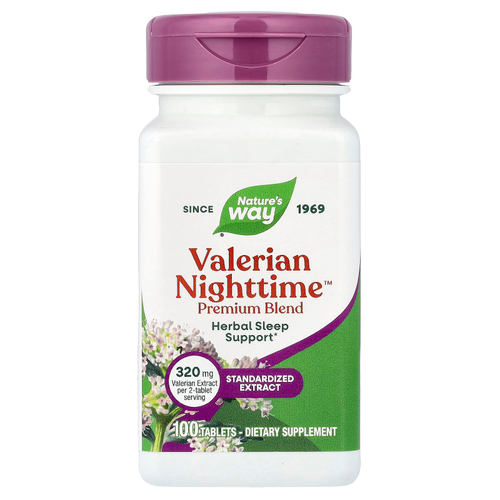 Nature's Way, Valerian Nighttime ™, 100 таблеток