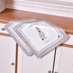 НАБОР САЛФЕТОК ИЗ 2-Х ШТ "FAMILY FARM" 40Х40СМ, ТВИЛ, 100% ХЛОПОК, СЕРЫЙ