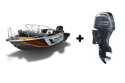 Комплект Алюминиевая лодка (катер) Mikatsu (Микатсу) 470 (Z43) Premium + мотор Yamaha F60FETL