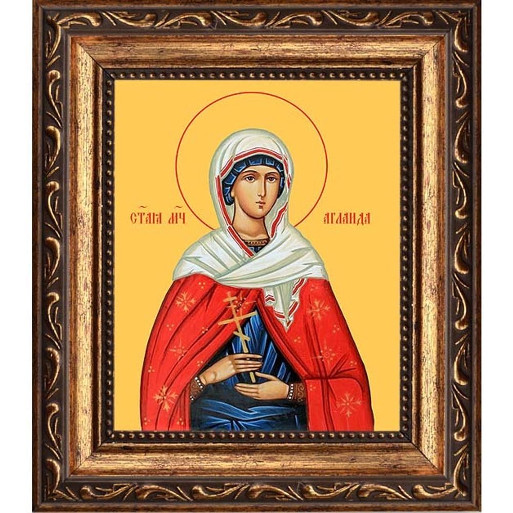 Аглаида Мученица. Икона на холсте.