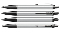 Шариковая ручка Parker IM Achromatic, Grey BT,стержень: M, цвет чернил: blue, в подарочной упаковке.