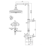 Душевая система TOTO SHOWERS SHOWER BAR TBW01002R