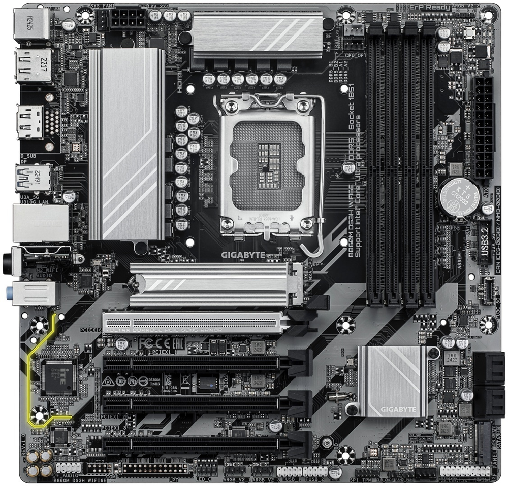 Материнская плата GIGABYTE B860M DS3H WIFI6E
