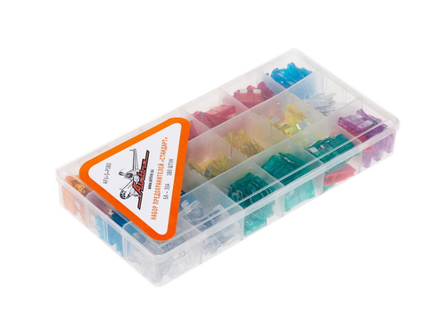 Предохранитель флажковый Стандарт набор 5 - 35 А Airline 180 шт в боксе