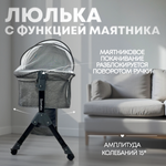 Кроватка детская трансформер BubaGo Somela арт.BG 180-1 цвет Серый