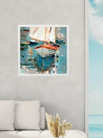 Картина на подрамнике в раме 43*43 см