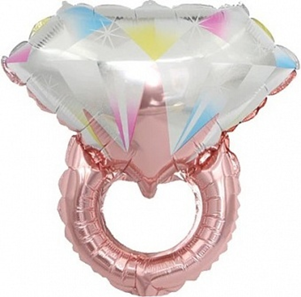 К Мини-фигура Кольцо розовое золото (17''/43 см)