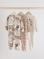 Комбинезон / Cлип для малышей Next AA5-958, 3 шт., Бежевый