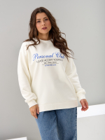 Толстовка Кис-090/экрю-п