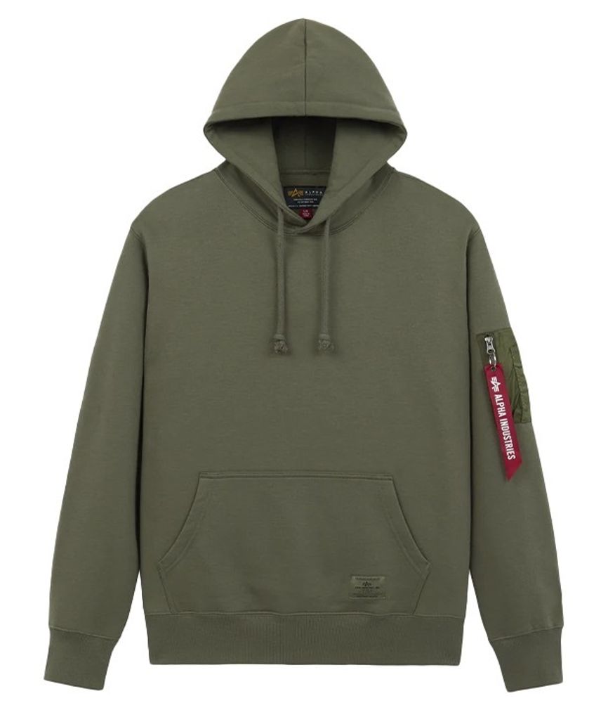 Толстовка Alpha Industries Utility Pocket Hoodie OG-107 Green (Зелёный)