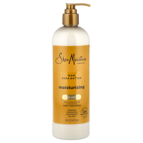 SheaMoisture, увлажняющий лосьон для тела, с необработанным маслом ши, 473 мл (16 жидк. унций)