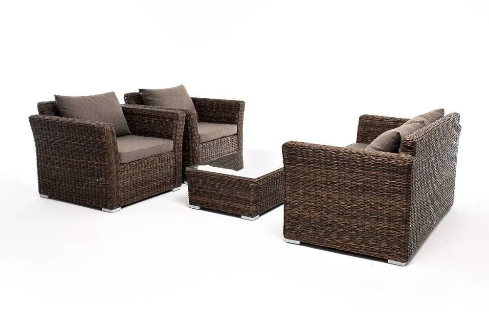 "Капучино Сингл" лаунж-зона из искусственного ротанга (гиацинт), цвет коричневый