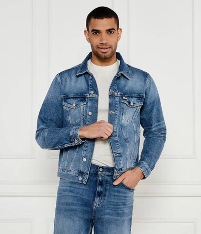 Джинсовая куртка Tommy Jeans - голубой(DM0DM21860)