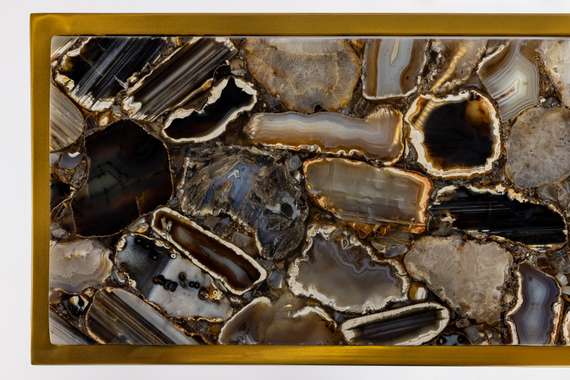 Кофейный столик black agate gold S