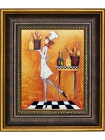 Картина настенная интерьерная в багетной раме 18*21 см