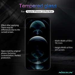 Защитное стекло с прозрачными рамками от Nillkin для iPhone 13 Pro Max и 14 Plus, серия H Anti-Explosion Glass Screen Protector
