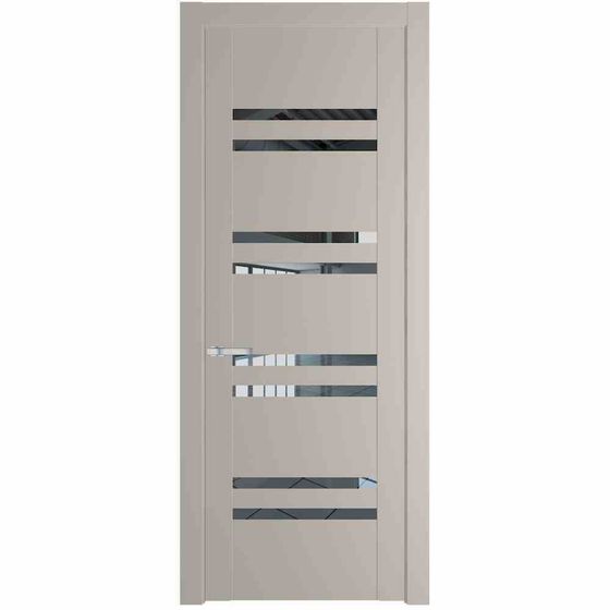 Межкомнатная дверь эмаль Profil Doors 1.6P сэнд стекло прозрачное