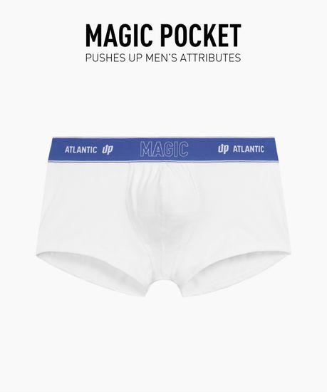Трусы мужские боксеры (1 шт) Atlantic MH-1200, хлопок, белый