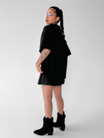 Футболка JN 5302 однотонная удлиненная с надписью Хорошие девочки