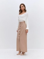 Юбка длинная на пуговицах