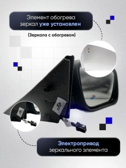 Зеркала ваз 2110-2112 2170-2171 Электропривод Обогрев
