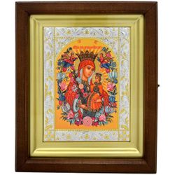 Икона "Неувядаемый цвет" писанная в монастыре.