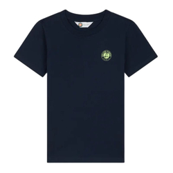 Футболка для мальчика теннисная Roland Garros Back Мяч - navy blue