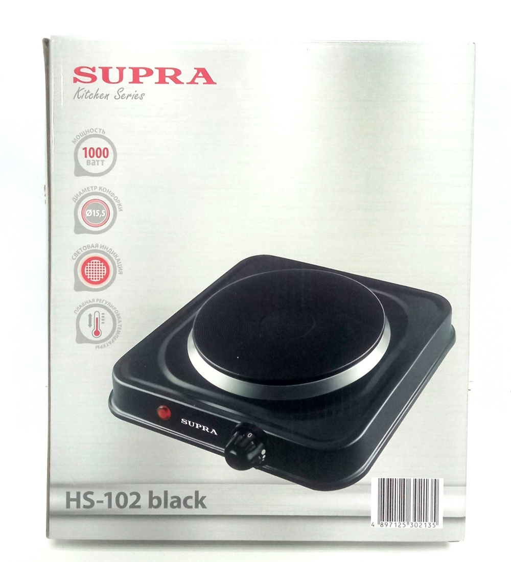 Настольная плитка SUPRA HS-102 электрическая 1-комф.