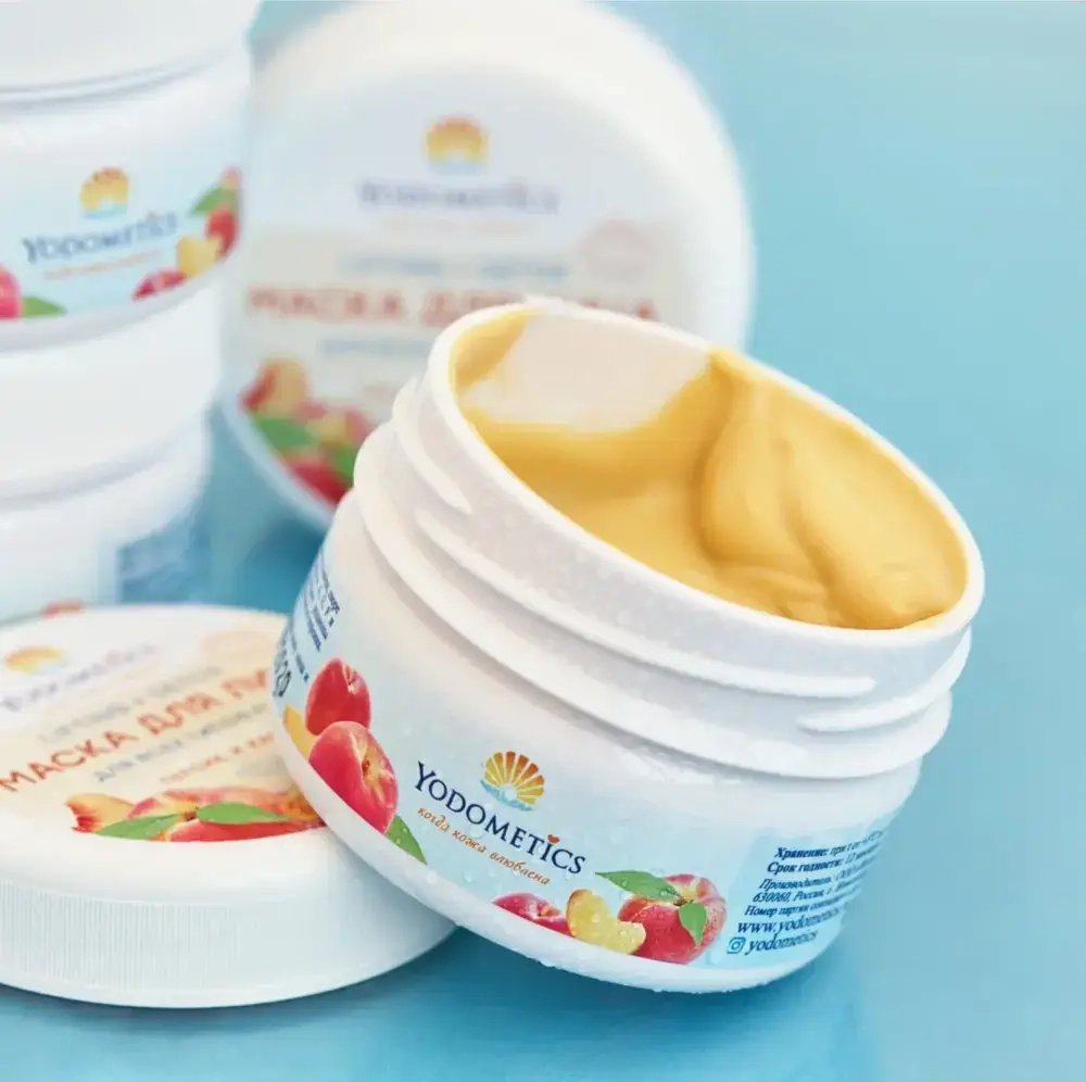 Маска Yodometics для лица «LIFTING+DETOX» Персик и каолин, 75 мл
