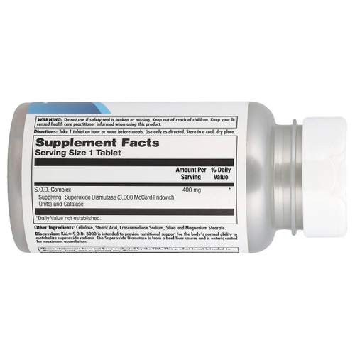 KAL, SOD 3000, 400 мг, 100 таблеток