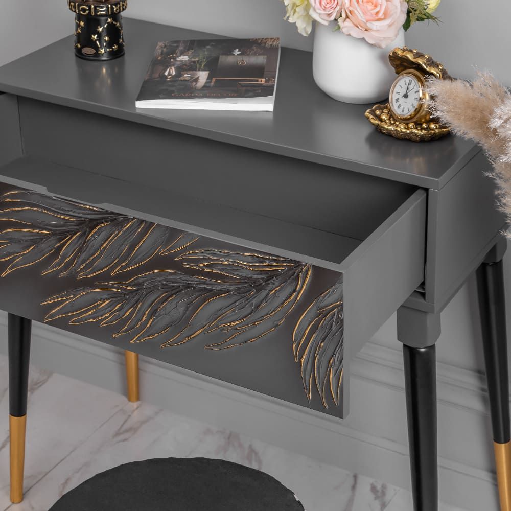 Консоль Тропик Стайл Серый Найт Голд