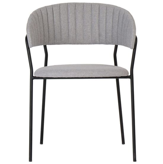 Стул Turin серый с чёрными ножками