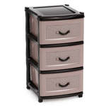 Комод 3-х секционный (коричневый)