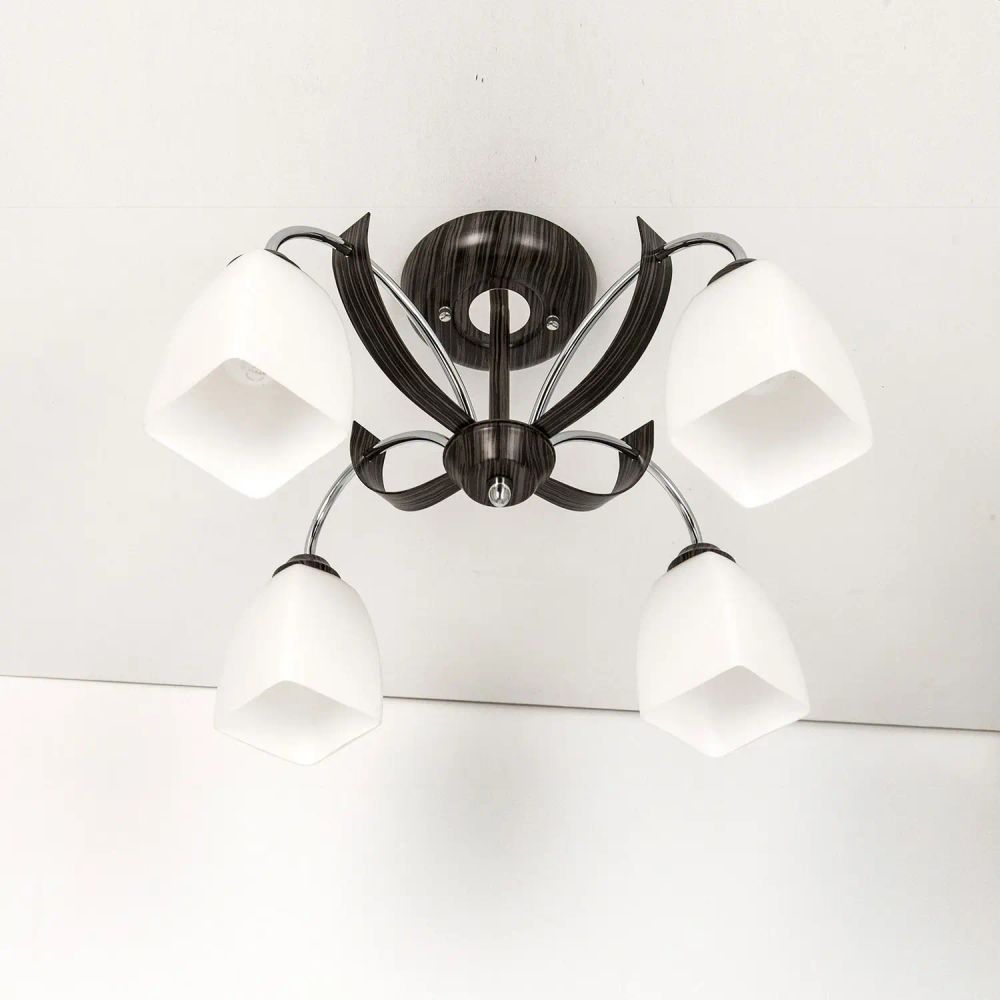 Citilux Крокус CL128141 Люстра потолочная Венге Хром