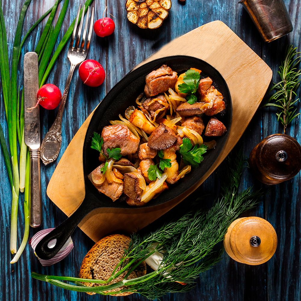 Чугунная сковорода Gipfel Diletto 2236 23x17,5 см