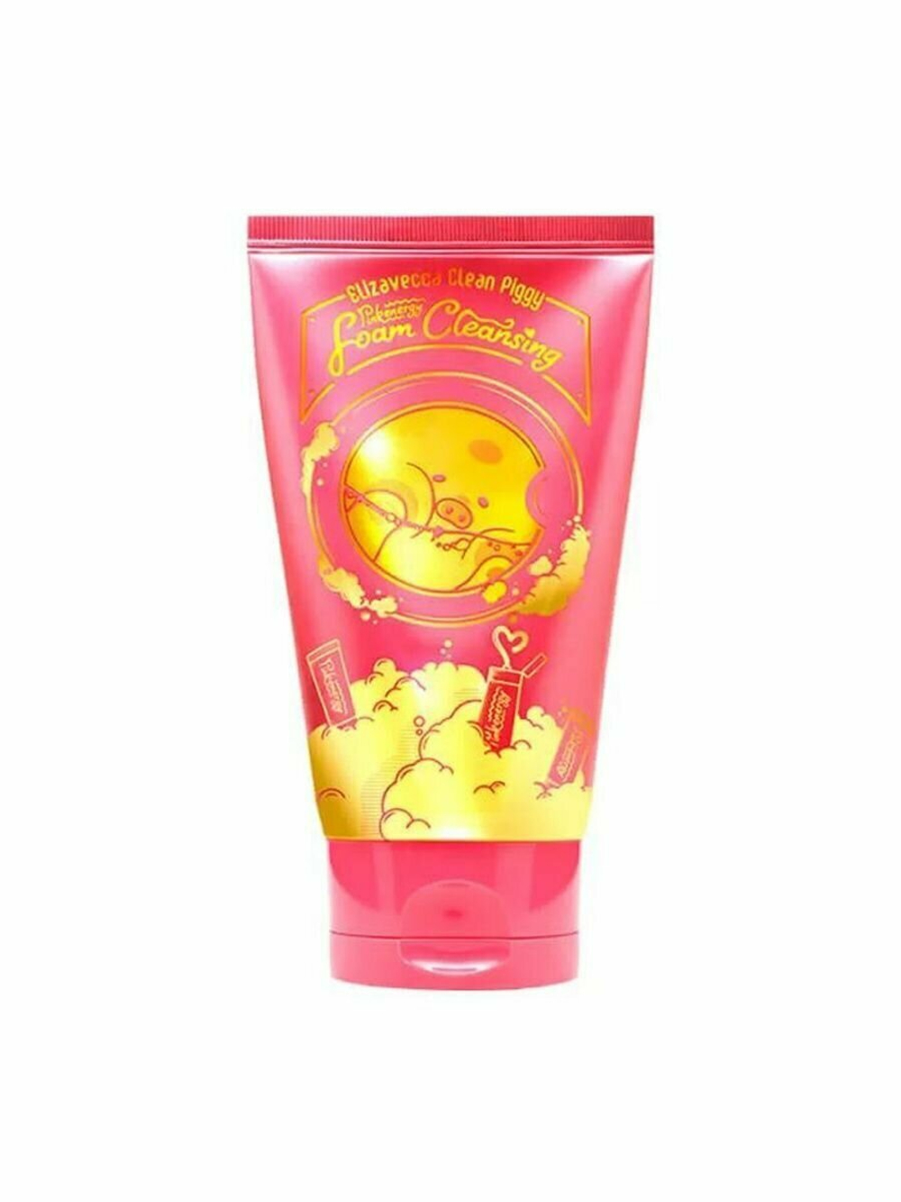 Ягодная пенка для умывания Elizavecca Clean Piggy Pinkenergy Foam Cleansing 120 мл.