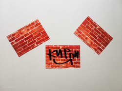 Стикеры BOMMAN TAG 100шт Кирпич