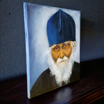 Картина «Святой старец Николай Гурьянов» | Холст, масло 25х30 см | Художница Ефимова Ольга