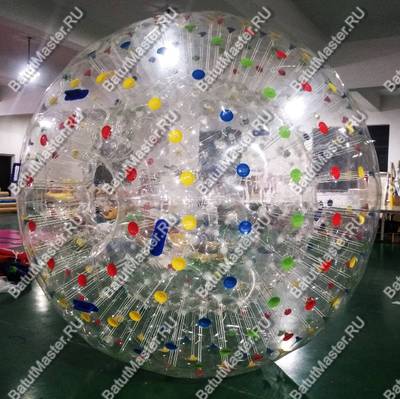 Гидро/аква зорб ТПУ с цветными держателями, 2 сидения, 3 м.