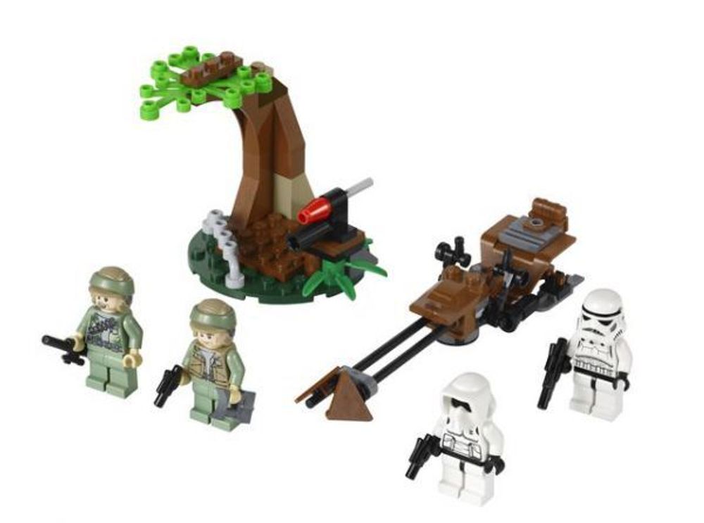Купить Конструктор LEGO STAR WARS Боевой комплект Повстанцы на Эндоре и штурмовики Империи