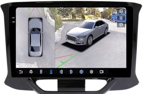 Магнитола для Lada Xray 2015-2022, Xray Cross - FarCar BX3110M-360 монитор 9.5" 2K QLED на Android 13, Быстрая, CarPlay, 4G SIM-слот, 4 камеры в комплекте