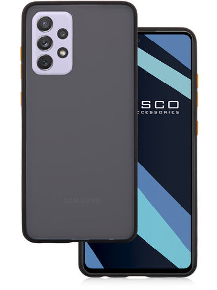 Чехол ROSCO для Samsung Galaxy A72 оптом (арт. SS-A72-ST-TPU-BLACK-YELLOW)