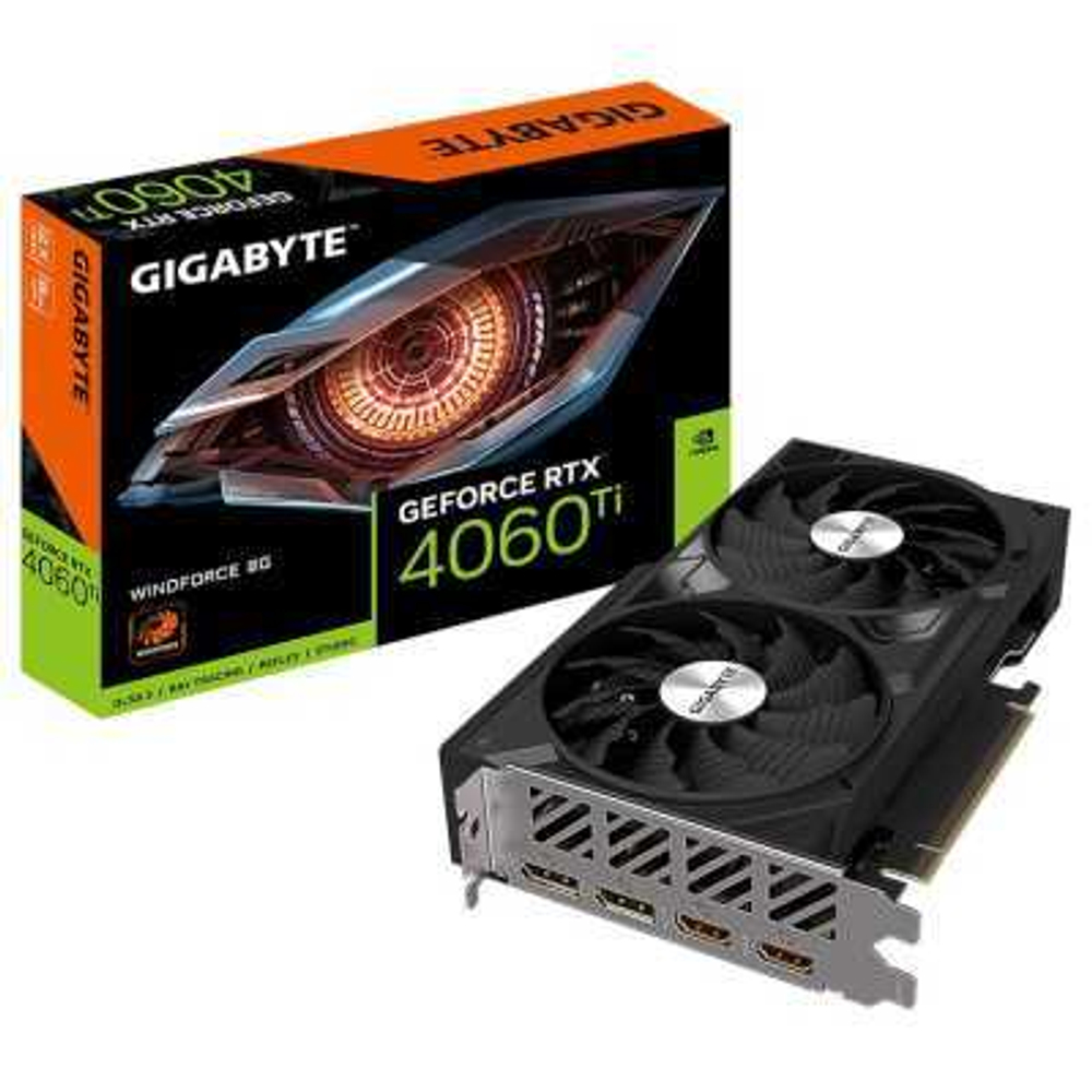 Видеокарта GigaByte nVidia GeForce RTX 4060 Ti 8Gb GV-N406TWF2-8GD