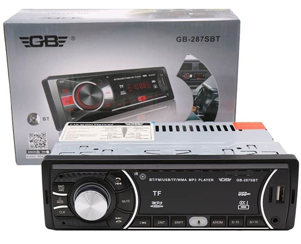 Автомагнитола GB GB-287SBT, Bluetooth , usb, micro, aux, fm, пульт