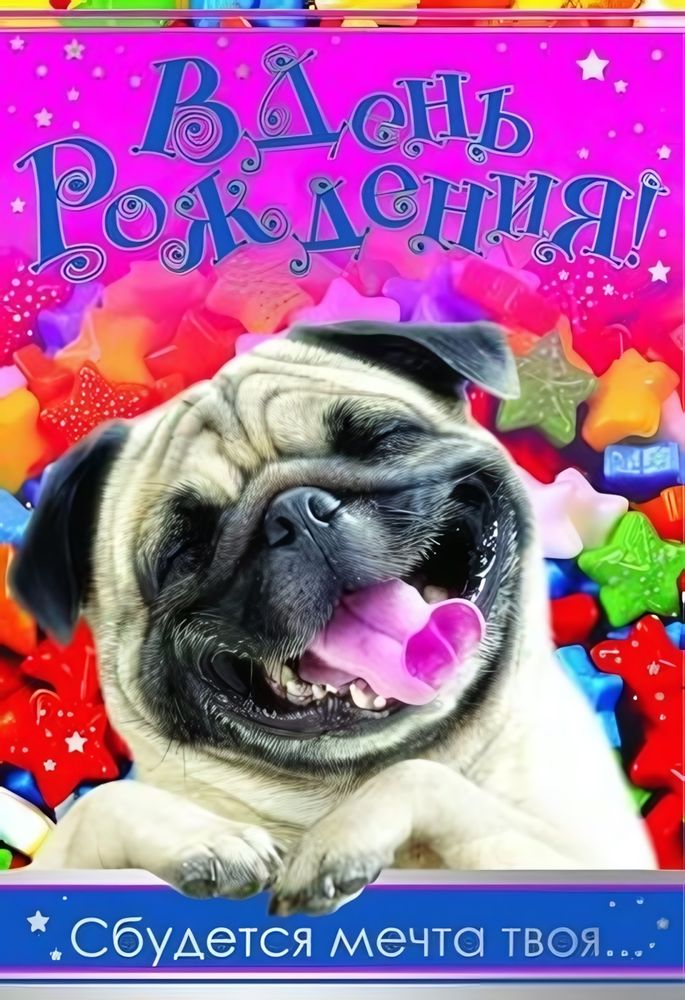 Открытка "В День рождения! Сбудется мечта твоя..." 12*18 см (Сфера) Открытка "В День рождения! Сбудется мечта твоя..." 12*18 см (Сфера)