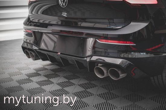 Диффузор бампера заднего V.2 для VOLKSWAGEN Golf VIII R (20-...)