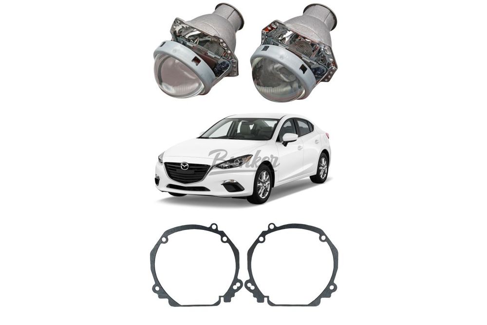 Готовый комплект для замены штатных линз Mazda 3 BM 2013-2018 Тип №1