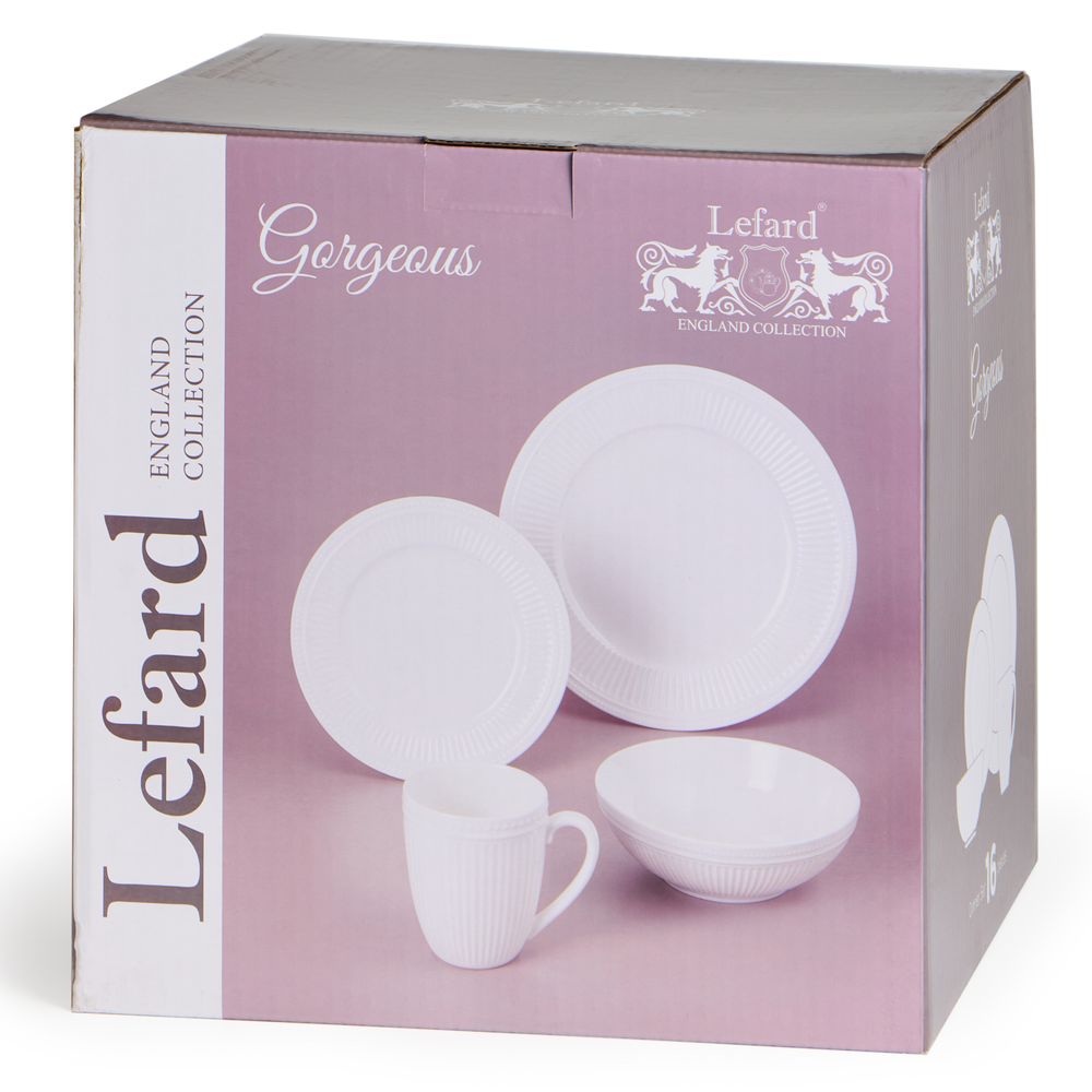 НАБОР ПОСУДЫ ОБЕДЕННЫЙ LEFARD "GORGEOUS" НА 4 ПЕР. 16 ПР. (КОР=2НАБ.)
