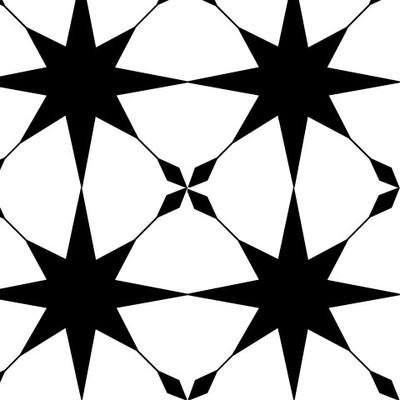 Черно-белый геометрический орнамент